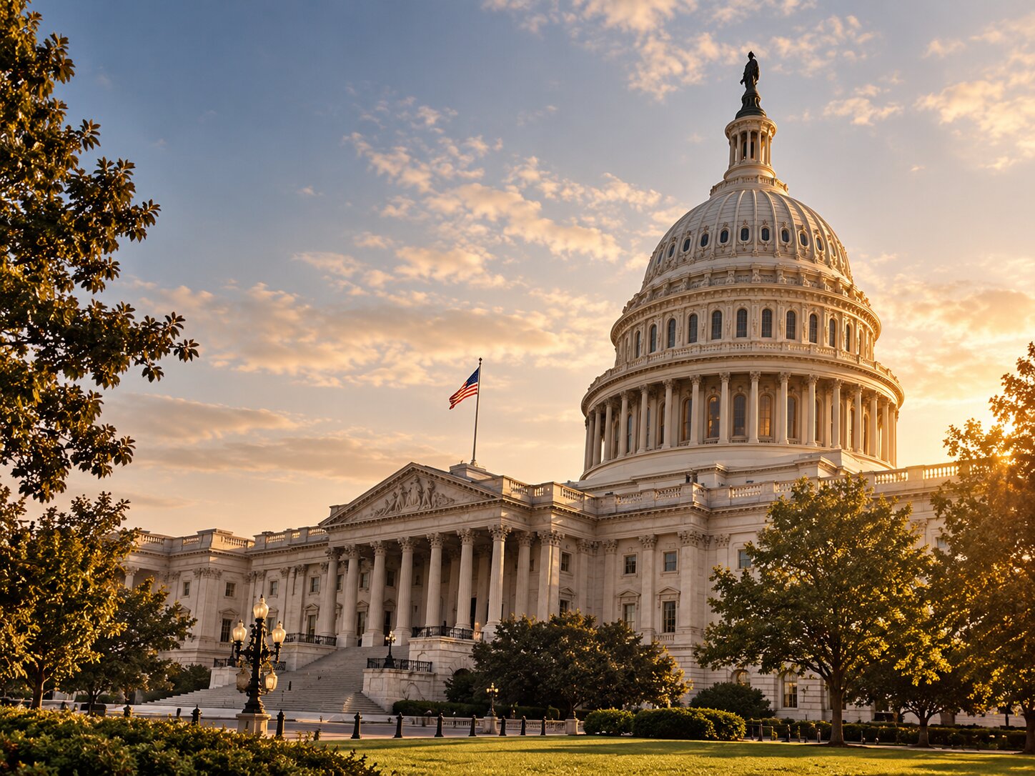 U.S. Capitol at golden hour — civic funding and government partnership