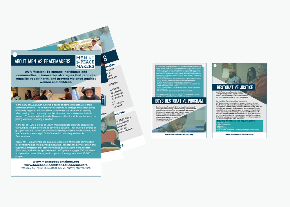 Men As Peacemakers print materials
